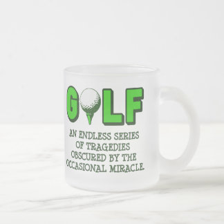 TAZA DE CRISTAL ESMERILADO LA DEFINICIÓN DEL GOLF