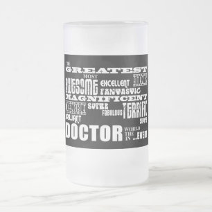 Taza De Cristal Esmerilado La diversión moderna fresca cuida el mundo más