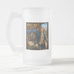 Taza De Cristal Esmerilado La divertida cita cuestionable de la firma de John