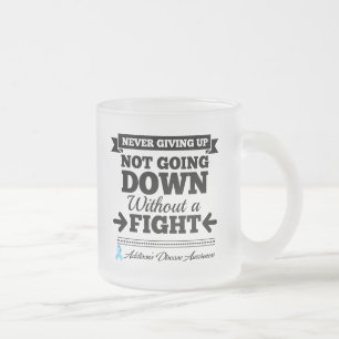 Taza De Cristal Esmerilado La enfermedad de los adictos no disminuye sin luch