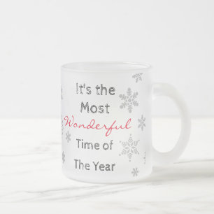 Taza De Cristal Esmerilado La época más maravillosa del año: la bruma helada