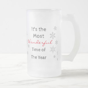 Taza De Cristal Esmerilado La época más maravillosa del año: la bruma helada
