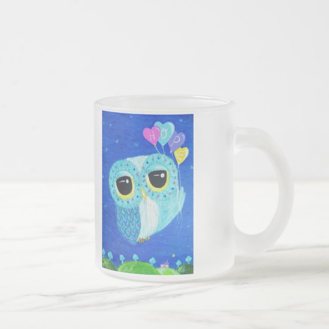 Taza De Cristal Esmerilado La esperanza me levanta más arriba (Derecha)