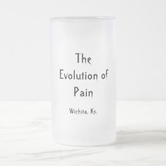 Taza De Cristal Esmerilado La evolución del dolor, Wichita, Ks.
