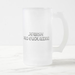 Taza De Cristal Esmerilado La evolución judía a favor