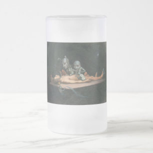 Taza De Cristal Esmerilado La Experiencia de un Hombre cerca de la Muerte y E