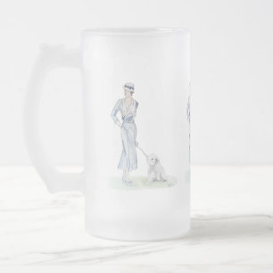 Taza De Cristal Esmerilado La exposición canina