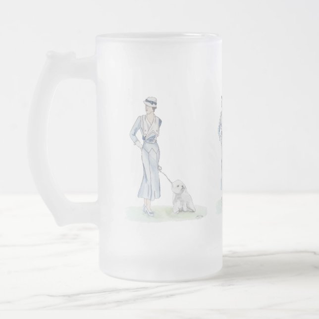 Taza De Cristal Esmerilado La exposición canina (Izquierda)