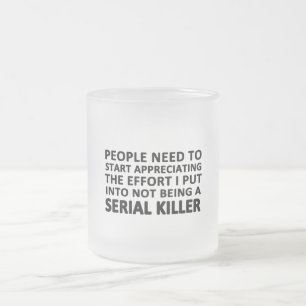 Taza De Cristal Esmerilado La gente necesita empezar a apreciar