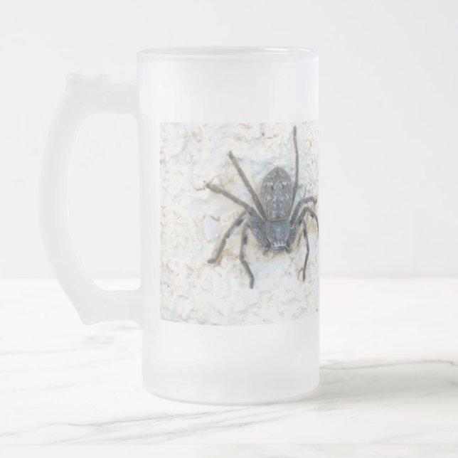 Taza De Cristal Esmerilado La gran araña cazadora femenina, (Izquierda)