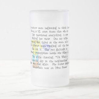 Taza De Cristal Esmerilado La historia de la farmacéutica femenina ARt Gifts—