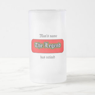 Taza De Cristal Esmerilado La leyenda se ha retirado