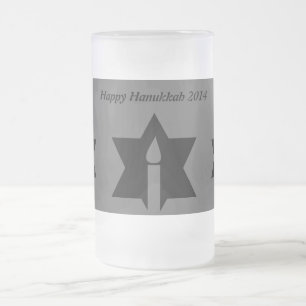 Taza De Cristal Esmerilado La llama y la estrella -