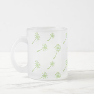 Taza De Cristal Esmerilado La mala hierba sucede lindo cínico diente de león