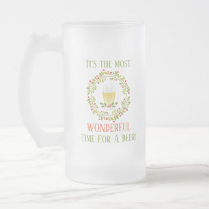 Taza De Cristal Esmerilado La mayoría del tiempo maravilloso para el navidad