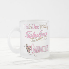 Taza De Cristal Esmerilado La mejor abuela nunca