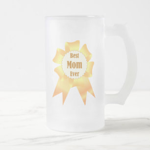 Taza De Cristal Esmerilado La mejor madre de todos los tiempos la cinta galar