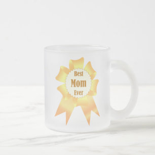 Taza De Cristal Esmerilado La mejor madre de todos los tiempos la cinta galar