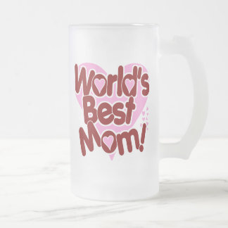 Taza De Cristal Esmerilado ¡La MEJOR mamá del mundo!