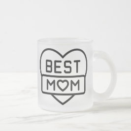 Taza De Cristal Esmerilado La mejor mamá Día de la Madre l amo a mamá