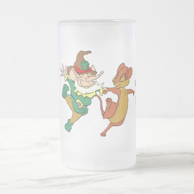 Taza De Cristal Esmerilado La pareja extraña de St. Paddy (Centro)