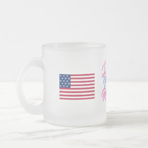 Taza De Cristal Esmerilado La promesa de la libertad renovada con Donald Trum