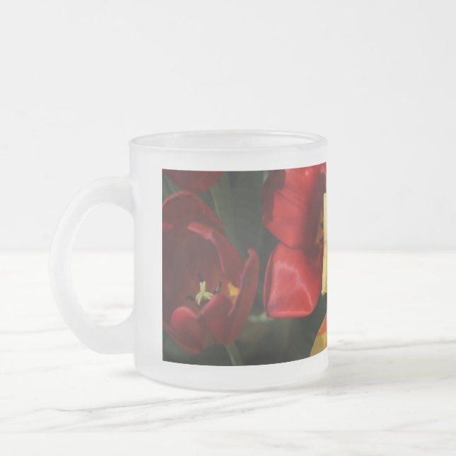 Taza De Cristal Esmerilado La Rosa Interior (Izquierda)