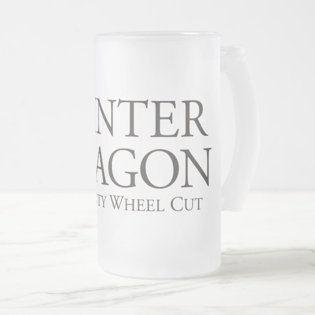 Taza De Cristal Esmerilado La Rueda Polvorienta: Dragón De Invierno El Polvor (Anverso derecho)