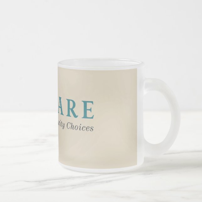 Taza De Cristal Esmerilado La taza del vidrio esmerilado de Lawfare (Derecha)