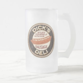 Taza De Cristal Esmerilado La tienda de delicatessen de Dick