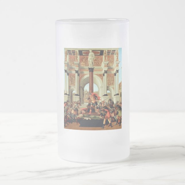 Taza De Cristal Esmerilado La tragedia de Lucretia (Centro)