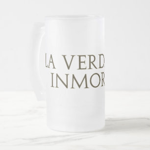 Taza De Cristal Esmerilado La Verdad Es Inmortal(Letras Gold)