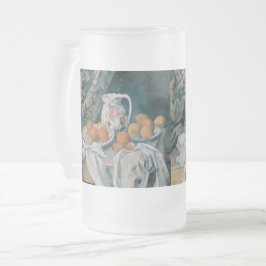 Taza De Cristal Esmerilado La vida con una cortina de Paul Cezanne