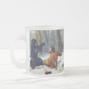 Taza De Cristal Esmerilado La vida de un cazador a un fuerte arreglo Arthur T