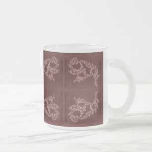 Taza De Cristal Esmerilado Lacey Swimmer - Ruby