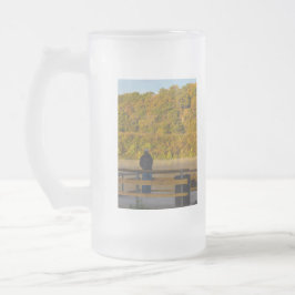 Taza De Cristal Esmerilado Lago de Pesca de Otoño Springfield