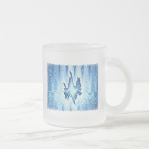 Taza De Cristal Esmerilado Lago Glacial