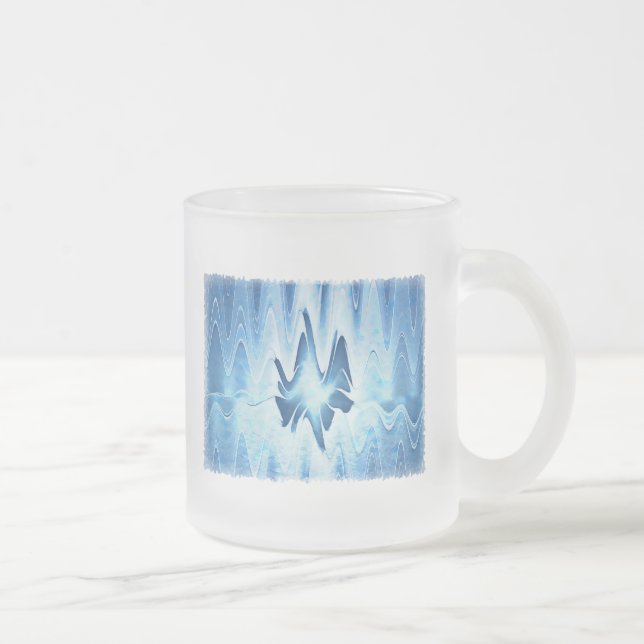 Taza De Cristal Esmerilado Lago Glacial (Derecha)