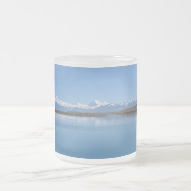 Taza De Cristal Esmerilado Lago Tekapo, Nueva Zelanda (Centro)