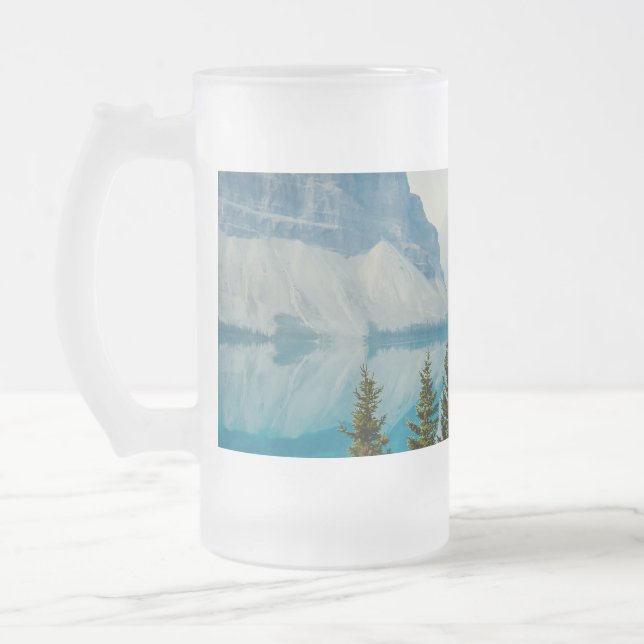 Taza De Cristal Esmerilado lagos de montaña de invierno (Izquierda)
