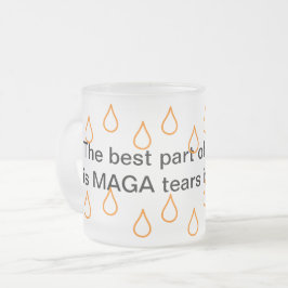 Taza De Cristal Esmerilado Lágrimas de MAGA 10 oz Cerveza de vidrio escarpada