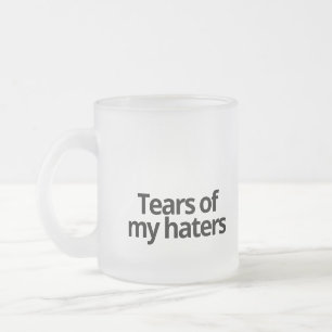 Taza De Cristal Esmerilado Lágrimas de mis enemigos