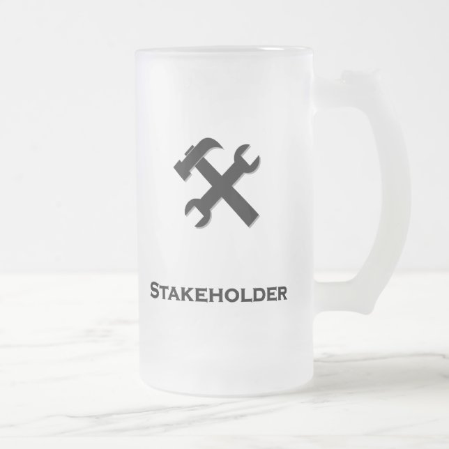 Taza De Cristal Esmerilado Lámina de martillo negro para el paracaídas (Derecha)