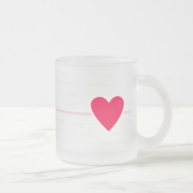 Taza De Cristal Esmerilado ¡L'Amour! (Derecha)