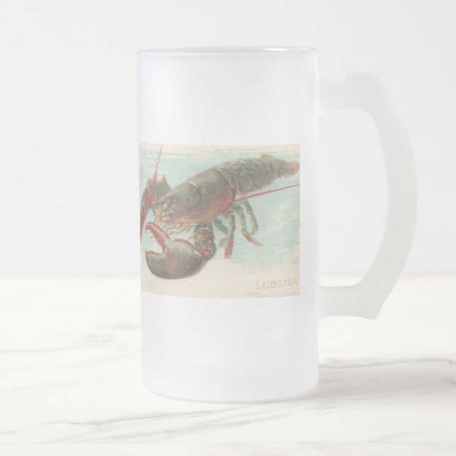 Taza De Cristal Esmerilado Langosta (Derecha)