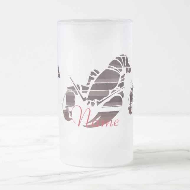 Taza De Cristal Esmerilado Langostas de Maine Rojas Thunder_Cove (Centro)