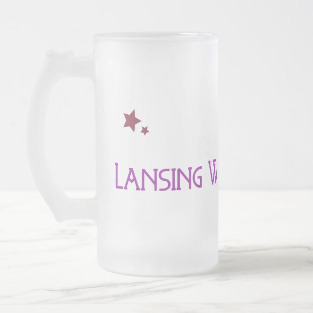 Taza De Cristal Esmerilado Lansing Wine Fairies (Izquierda)
