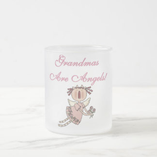 Taza De Cristal Esmerilado Las abuelas rosadas son camisetas y regalos de los
