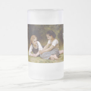 Taza De Cristal Esmerilado Las amigas recogen nueces, Les Noisettes Bouguerea