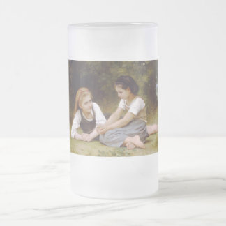 Taza De Cristal Esmerilado Las amigas recogen nueces, Les Noisettes Bouguerea